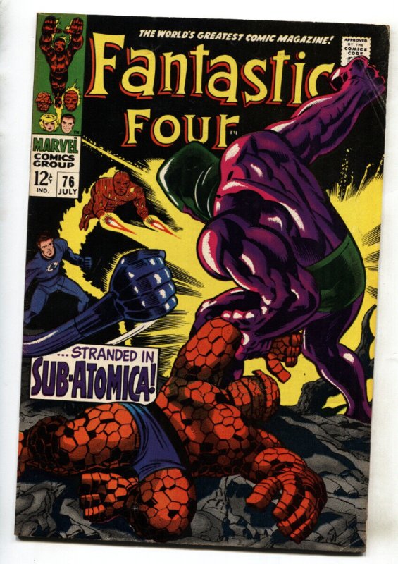 FANTASTIC FOUR #76--1968--SILVER SURFER--comic book--FN