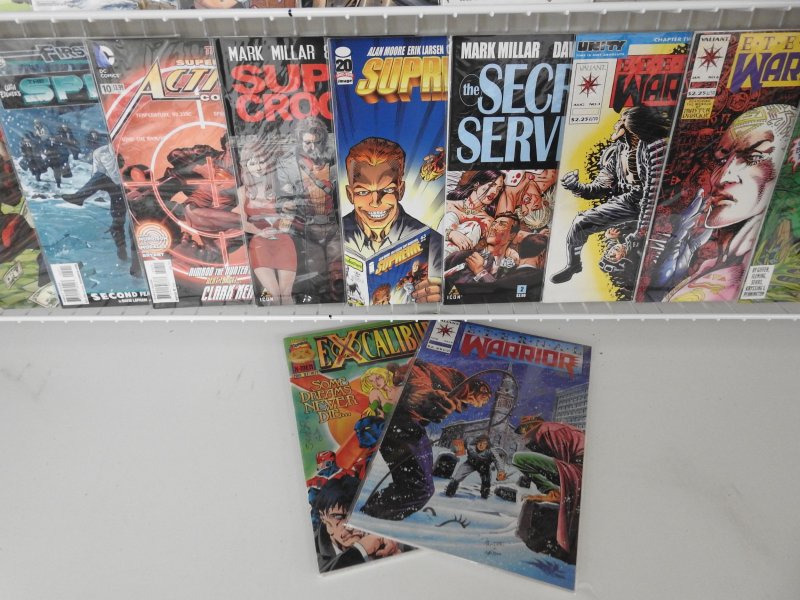 Huge Lot 120+ Comics W/ Superman, Spider-Man, Eternal Warrior+ Avg VF- Condition