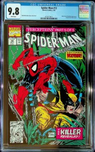 Spider-Man #12 Direct Edition (1991) - CGC 9.8 - Cert#4518179011