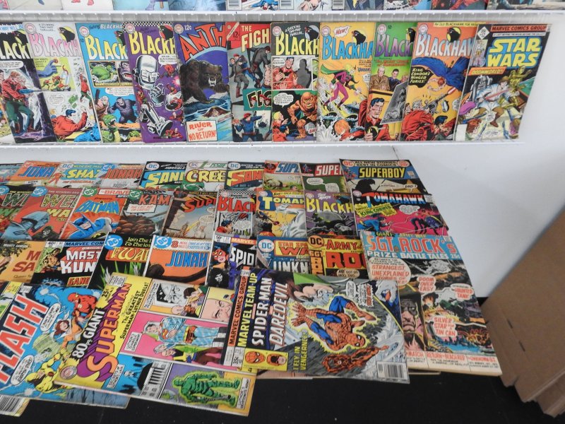 Huge Lot of 190+ Comics W/ Action Comics, Howard the Duck, Blackhawk! Avg. FN!