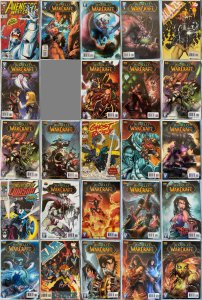 Group Lot of 25 Comics (See Details) World of Warcraft, Blaze, Avengers