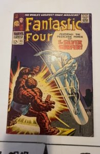 Fantastic Four #55 (1966) thing vs surfer -Kirby - light foxxing/Staing