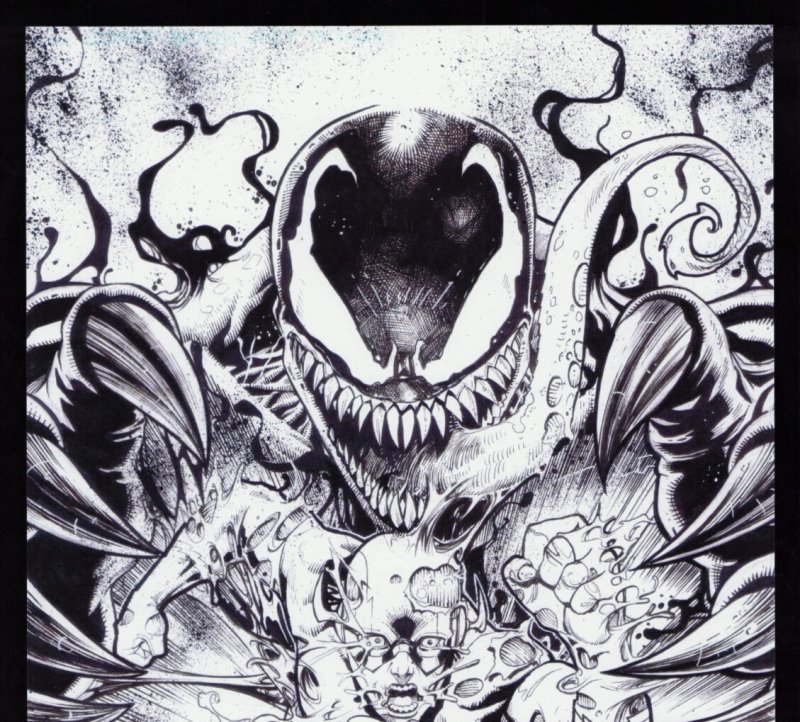 Faro's Lounge Venom & Flash Black + White 11 x 17 Print