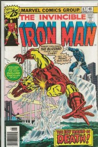 Iron Man #87 ORIGINAL Vintage 1976 Marvel Comics Origin of Blizzard