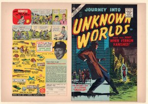 Journey into Unknown Worlds #57 Unused Comic Book Cover - (Grade 8.0) 1957