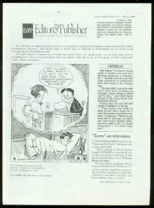 Editor & Publisher Newsletter April 9 1994-TERRY & PIRATES-