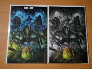 Alien #1 Alan Quah Trade Dress / Virgin Variant Set ~ NEAR MINT NM ~ 2021 Marvel