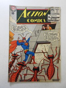 Action Comics #296 (1963) VG Condition moisture stains, ink fc