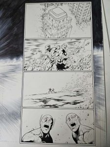 The Flash #93 Double Pa Spread (2 Boards) Original Art Rafa Sandoval 22x17 DC ?