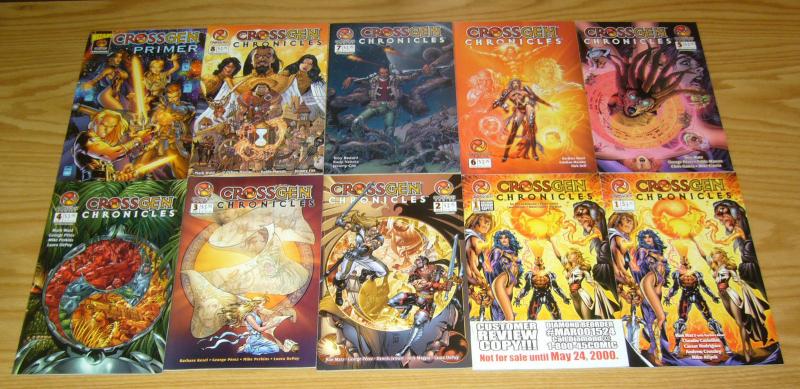 Crossgen Chronicles #1-8 VF/NM complete series + customer review copy + primer