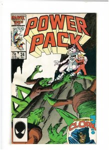 Power Pack #24 VF 8.0 Marvel Comics 1986 Cloak app.