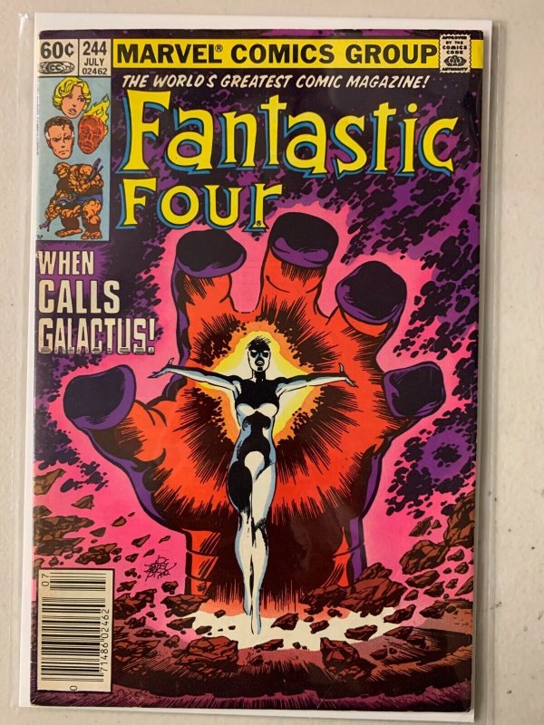 Fantastic Four #244 newsstand, 1st appearance Nova 5.0 (1982)