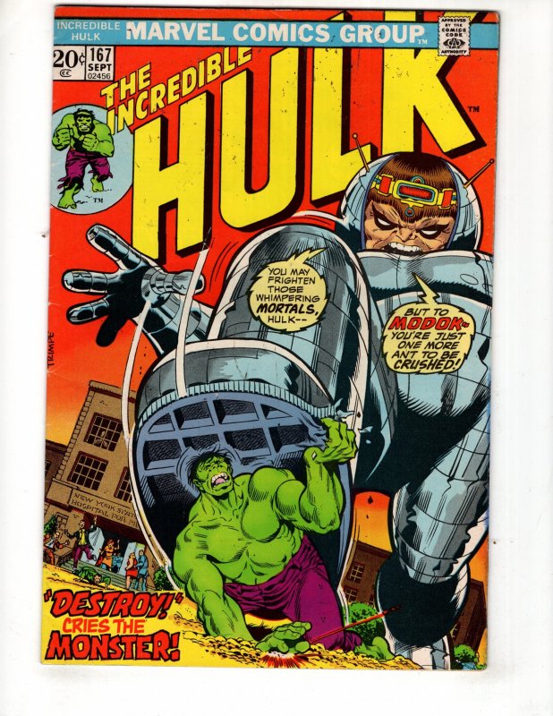 The Incredible Hulk #167 (1973)    / ID#519