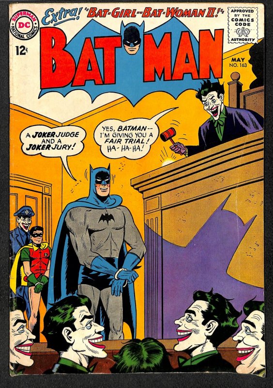 Batman #163 VG 4.0 Joker Cover!