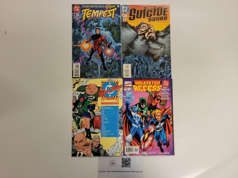 4 Comics #87 Who's Who #4 Unlimited Access #4 Tempest #2 Suicide Squad 63 TJ20