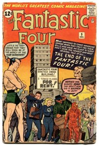 Fantastic Four #9-kirby art-sub-mariner-marvel-1962.