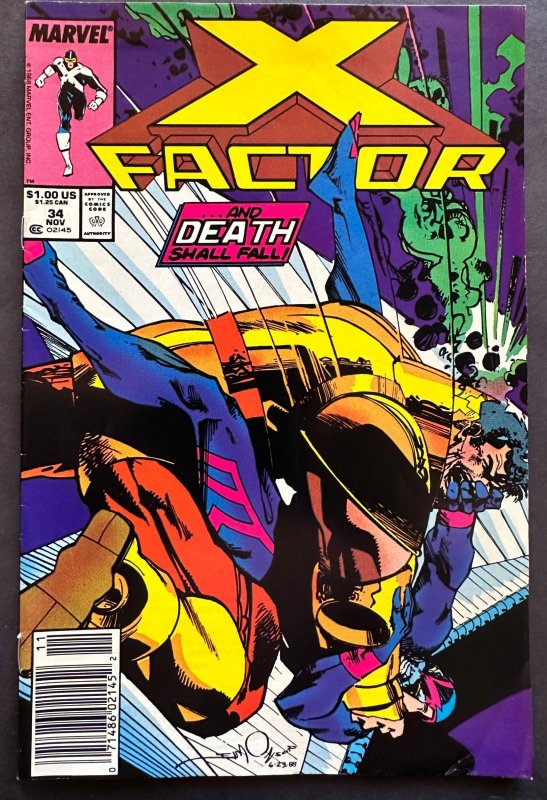 X-Factor #34 Newsstand Edition (1988)