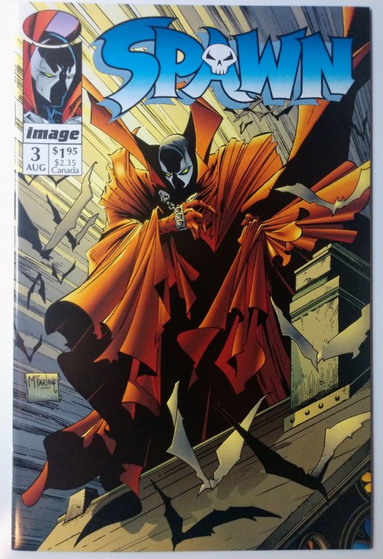 Spawn #3 (9.2. 1992) 1st app of Cyan Fitzgerald