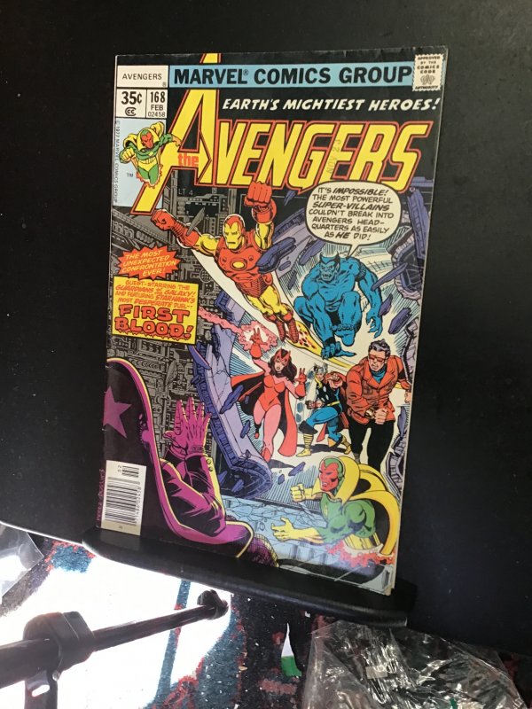 The Avengers #168 (1978) first blood! Starhawk! Mid high grade FN/VF Wow!