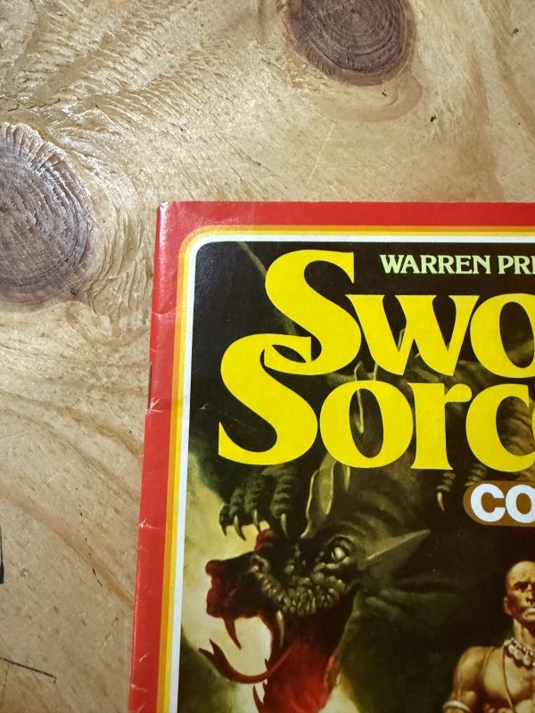 Warren Presents Sword & Sorcery Comix October 1981 Comic Book Magazine 1 J885
