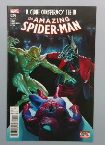Amazing Spider-Man #24, NM A Clone Conspiracy Tie-In, Marvel Comics, 2017