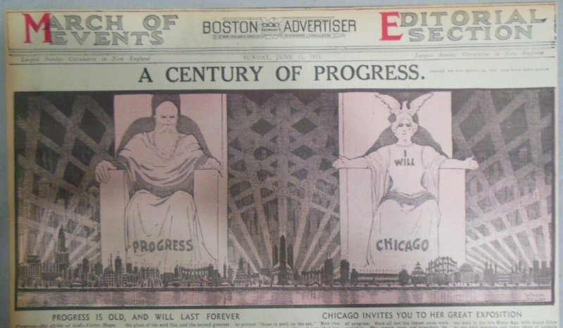 Huge Winsor McCay Editorial Illustration from 6/11/1933 Full Size 15 x 22 inches