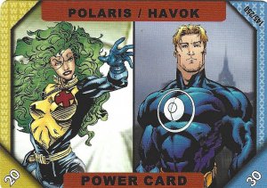 2001 Marvel Recharge: Power Card - Polaris/Havok