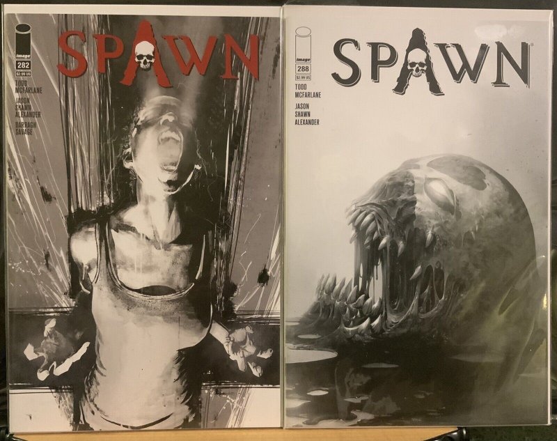 Spawn 6 books Lot: 28, 282, 288, 297, 297 Virgin 299  