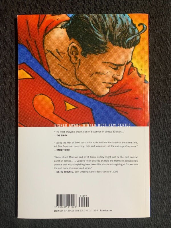 2007 ALL STAR SUPERMAN Volume 1 by Frank Quitely SC VF+ 8.5 1st DC Comics