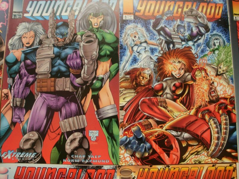 10 Image YOUNGBLOOD Comic: #3 6 TEAM #4 6 8 YEARBOOK #1 STRIKEFILE #1 2 3 4