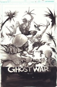 American Vampire #14 p.20 - 'Ghost War' Splash - 2011 art by Rafael Albuquerque
