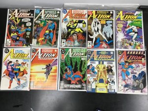 10PC ACTION COMICS LOT (9.0) #592-600!! 1987-1988