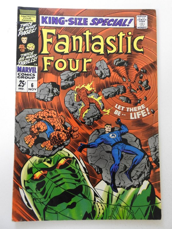 Fantastic Four Annual #6 (1968) FN Cond 1st app of Annihilus! small tape pull bc