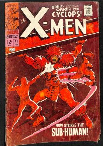 X-Men #41 VG- 3.5 Sub-Human!