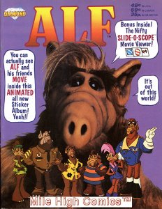 ALF ANIMATED 3-D STICKER ALBUM (DIAMOND) (1987 Series) #1 Very Good