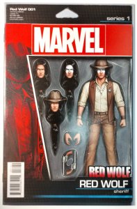 Red Wolf #1 (9.4, 2016) Christopher Action Figure Cover