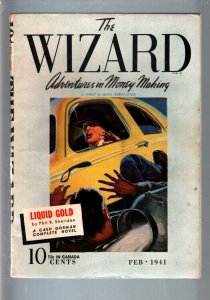 THE WIZARD 1941 FEB-#3-STREET AND SMITH HERO PULP FN+