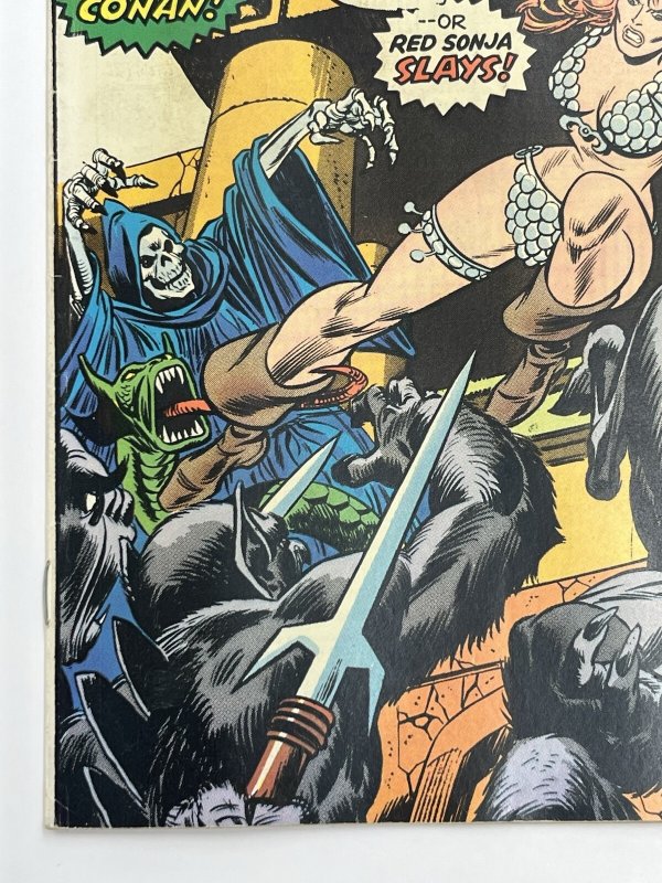 Marvel Feature Presents Red Sonja 1 She-Devil With A Sword VF- 1975 MISCUT PAGE