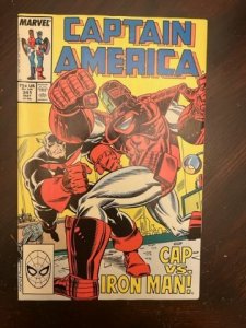 Captain America #341 (1988) - 1st App of Battlestar ! VF/NM