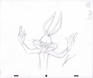 Bugs Bunny Animation Pencil Art - 13 - Incredulous