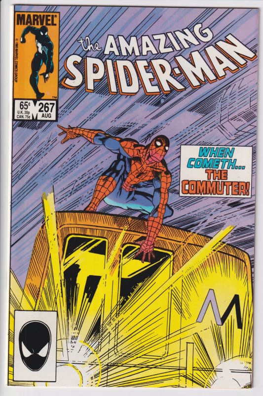 AMAZING SPIDER-MAN #267 (Aug 1985) NM- 9.2, white!