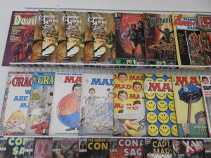 Huge Lot 78 Magazines W/ MAD, Conan, Spirit, Cracked Avg VG/FN Condition!