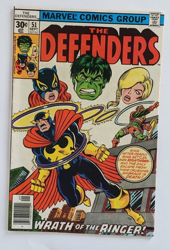 The Defenders #51 (1977) FN-VF
