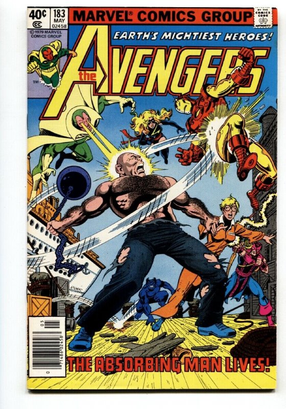 AVENGERS #183-Ms. Marvel Carol Danvers joins-Marvel comic book