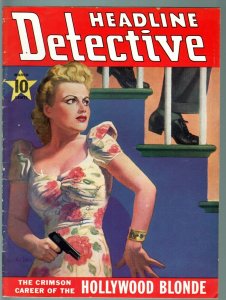 HEADLINE DETECTIVE 1941 MAR-G-TRUE CRIME PULP MAG-HAZEL GLAB ARTICLE G