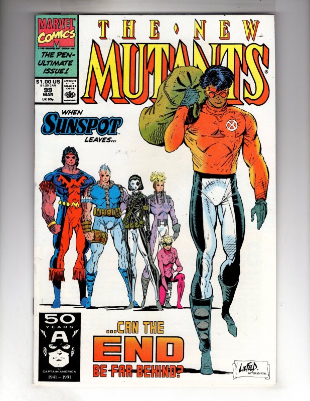 The New Mutants #99 (1991) VF+ Rob Leifeld! / ECA7x