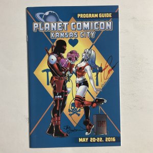 Planet Comicon Kansas City Program Guide 2016 Signed by Amanda Conner Nm