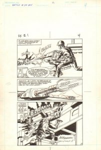 Flash Force 2000 #1 p.4 Gun Turret Action - Matchbox Car 1983 art by Sal Trapani