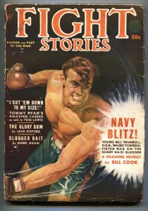 FIGHT STORIES-SUM 1942-Robert E. Howard-BOXING PULP THRILLS-FICTION HOUSE