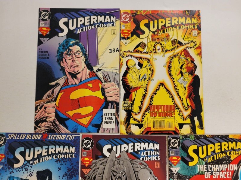 5 Action Comics DC Comic Books #692 693 694 695 696 Superman 24 TJ18
